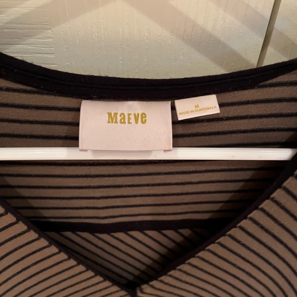 Maeve Green Striped Wrap T-Shirt - Picture 4 of 4